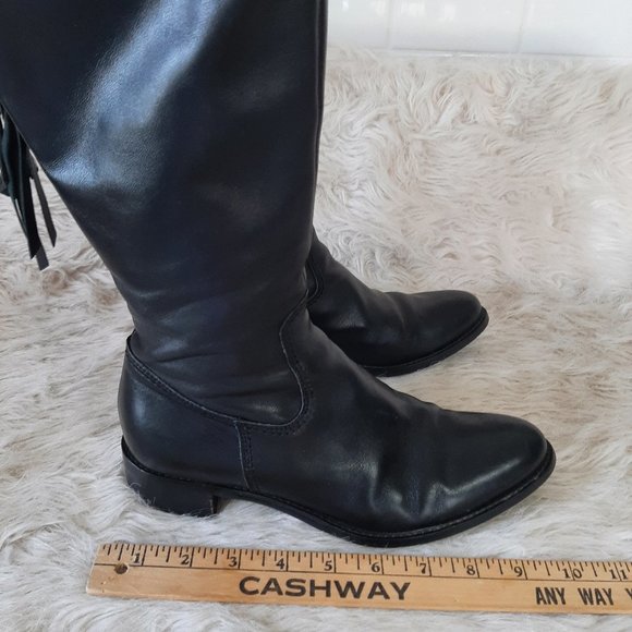 Vintage Brown Couture Women's Black Tassel Boot - Picture 7 of 8